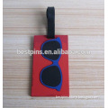 Sun glass rubber pvc luggage tag, travel baggage tag name label